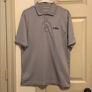 LSU Nike Golf Dri-Fit Polo